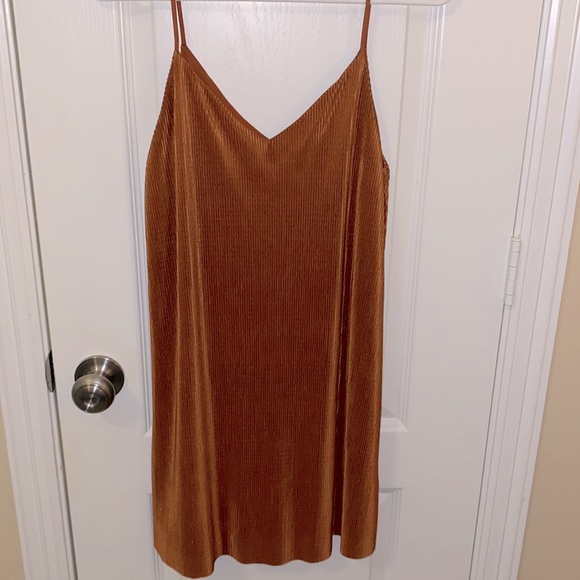 Forever 21 Dresses & Skirts - Shiney burnt orange dress